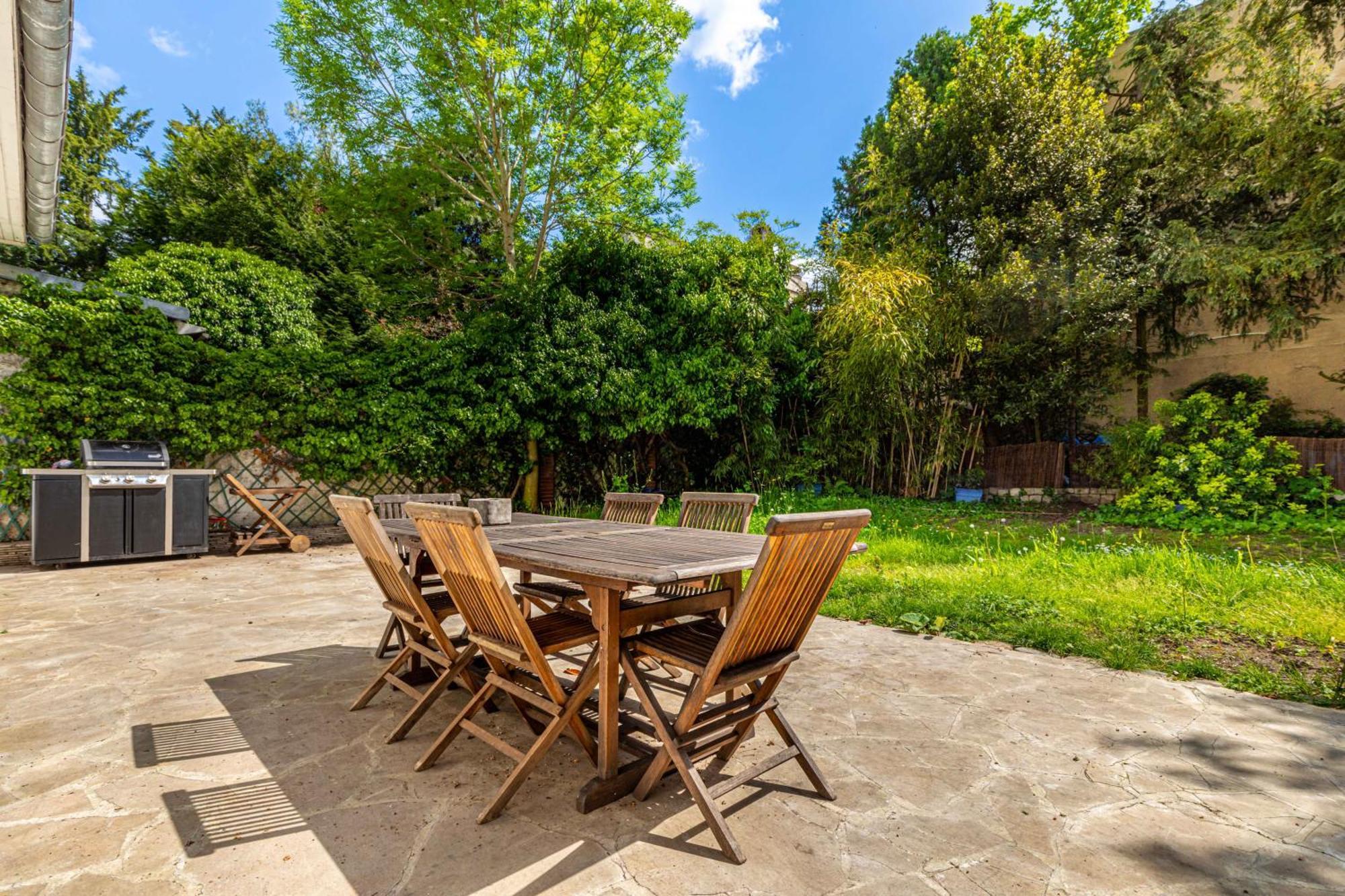 Grand & Classy Apartment With Private Garden, Villa Des Ammonites Meudon Exterior foto